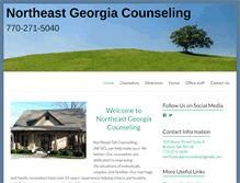 Tablet Screenshot of northeastgacounseling.com